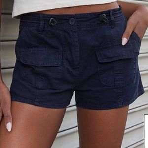 John Galt Blue Kim Cargo Shorts